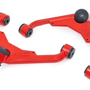 1859RED - Rough Country Red Forged Upper Control Arms - Fits 3 Inch Lift Chevrolet/GMC 2500HD 2001-2010