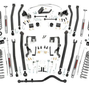 78530A - Rough Country 4 Inch Lift Kit - Fits Long Arm Jeep Wrangler Unlimited 2WD/4WD 2007-2011