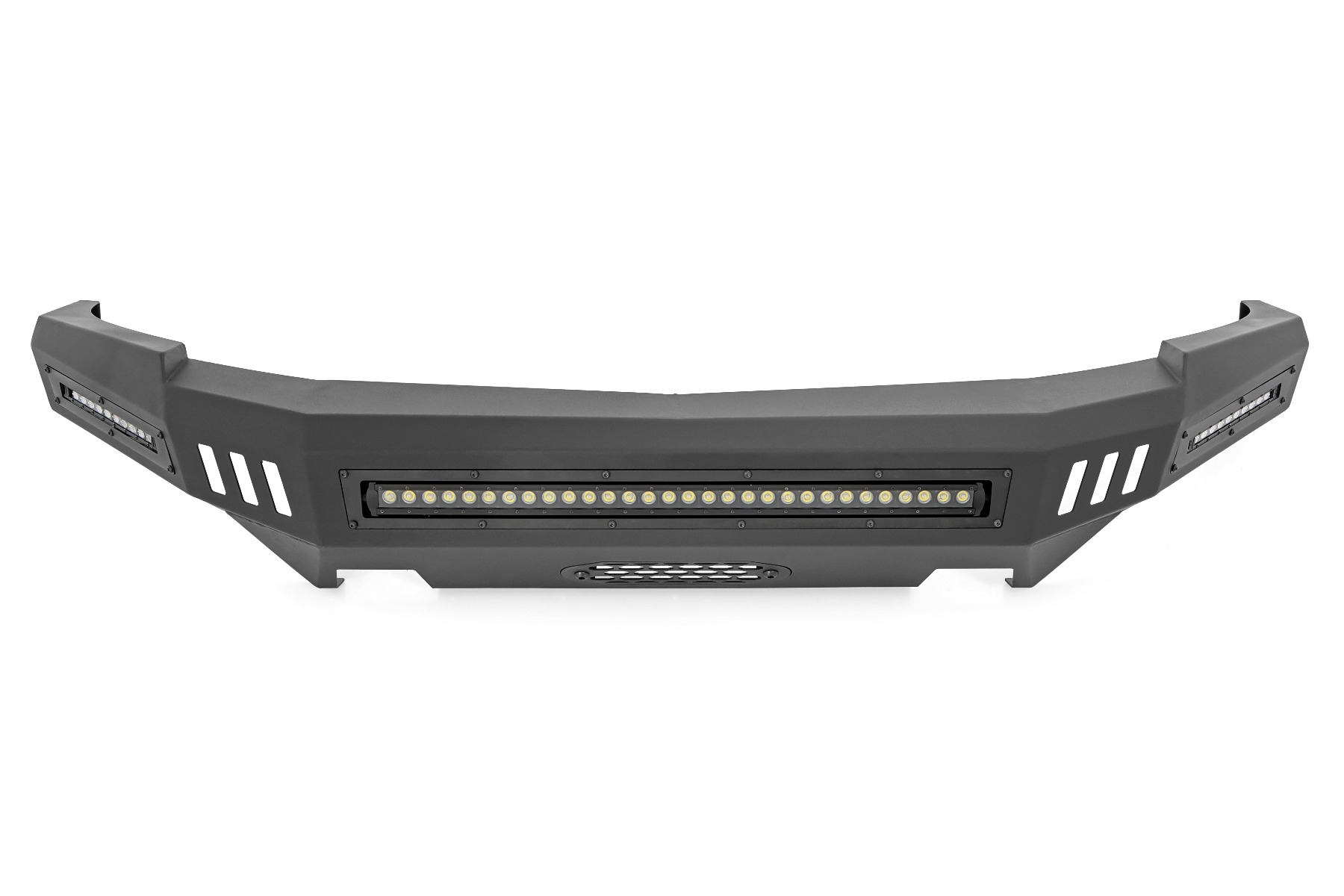 10911 - Rough Country Front High Clearance Bumper - Fits BLK LEDs Chevrolet Silverado 1500 2WD/4WD 07-2013
