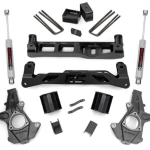 24730 - Rough Country 5 Inch Lift Kit - Fits Cast Steel Chevrolet/GMC 1500 2WD 2014-2017
