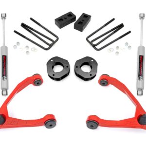 19831RED - Rough Country 3.5" Lift Kit - Fits Forged UCA Cast Steel - Fits Chevrolet/GMC 1500 07-2016