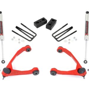 24640RED - Rough Country 3.5 Inch Lift Kit - Fits Cast Steel M1 Strut - Fits Chevrolet/GMC 1500 07-2013