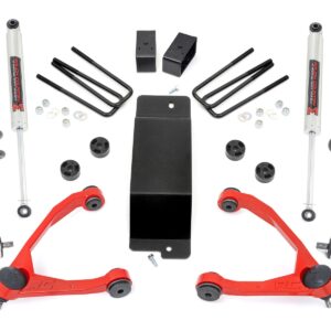 19440RED - Rough Country 3.5 Inch Lift Kit - Fits Forged UCA M1 Strut - Fits | Chevrolet/GMC 1500 2014-2016