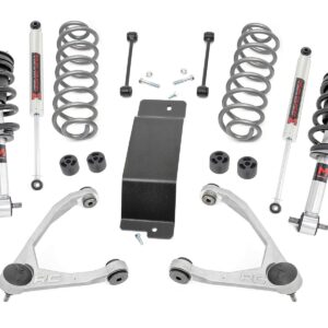 19340 - Rough Country 3.5 Inch Lift Kit - Fits M1 Struts Forged UCAs - Fits Chevrolet/GMC SUV 1500 2WD/4WD 2007-2020
