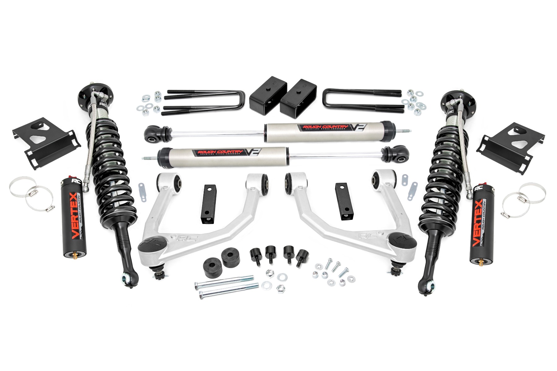 76857 - Rough Country 3.5 Inch Lift Kit - Fits Vertex/V2 Toyota Tundra 4WD 2007-2021