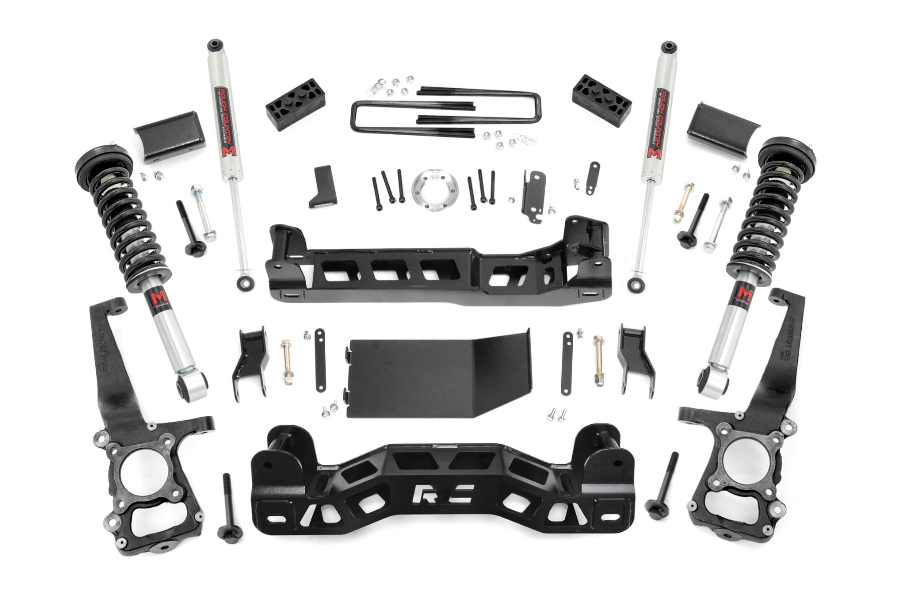 57441 - Rough Country 4 Inch Lift Kit - Fits M1 Struts Ford F-150 4WD 2014