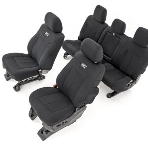 91055 - Rough Country Seat Covers - Fits Front and Rear Ford F-20260/F-350 Super Duty 2WD/4WD 2011-2016