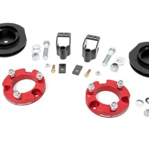 767RED - Rough Country 2 Inch Lift Kit - Fits X-REAS Red Spacers - Fits Toyota 4Runner 2WD/4WD 2010-2024