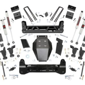 10340 - Rough Country 5 Inch Lift Kit - Fits Torsion Drop M1 - Fits  Chevrolet/GMC 2500HD/3500HD 2011-2019