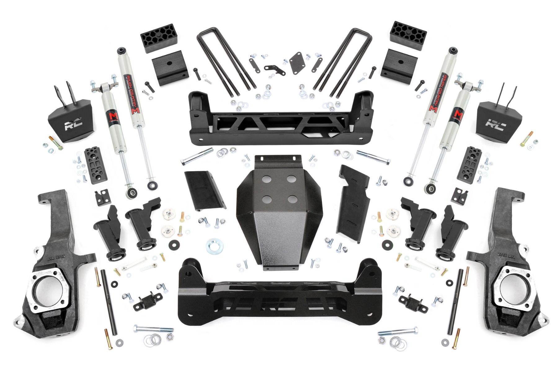 10340 - Rough Country 5 Inch Lift Kit - Fits Torsion Drop M1 - Fits  Chevrolet/GMC 2500HD/3500HD 2011-2019