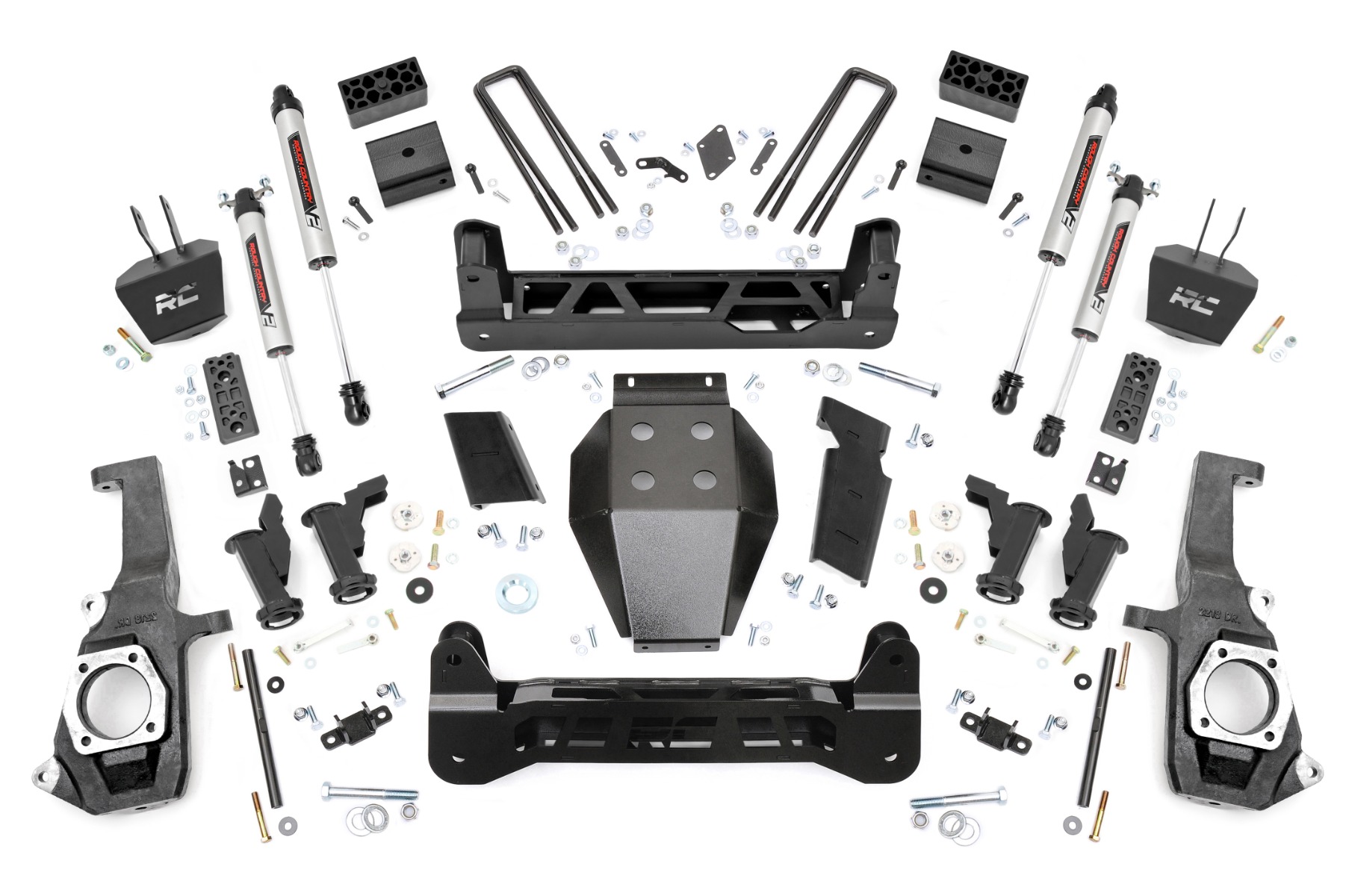 10370 - Rough Country 5 Inch Lift Kit - Fits Torsion Drop V2 - Fits  Chevrolet/GMC 2500HD/3500HD 2011-2019