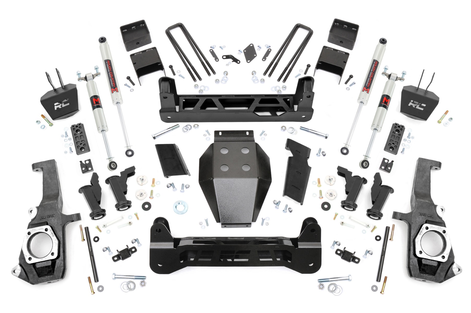10440 - Rough Country 7.5 Inch Lift Kit - Fits Torsion Drop M1 - Fits Chevrolet/GMC 2500HD/3500HD 2011-2019