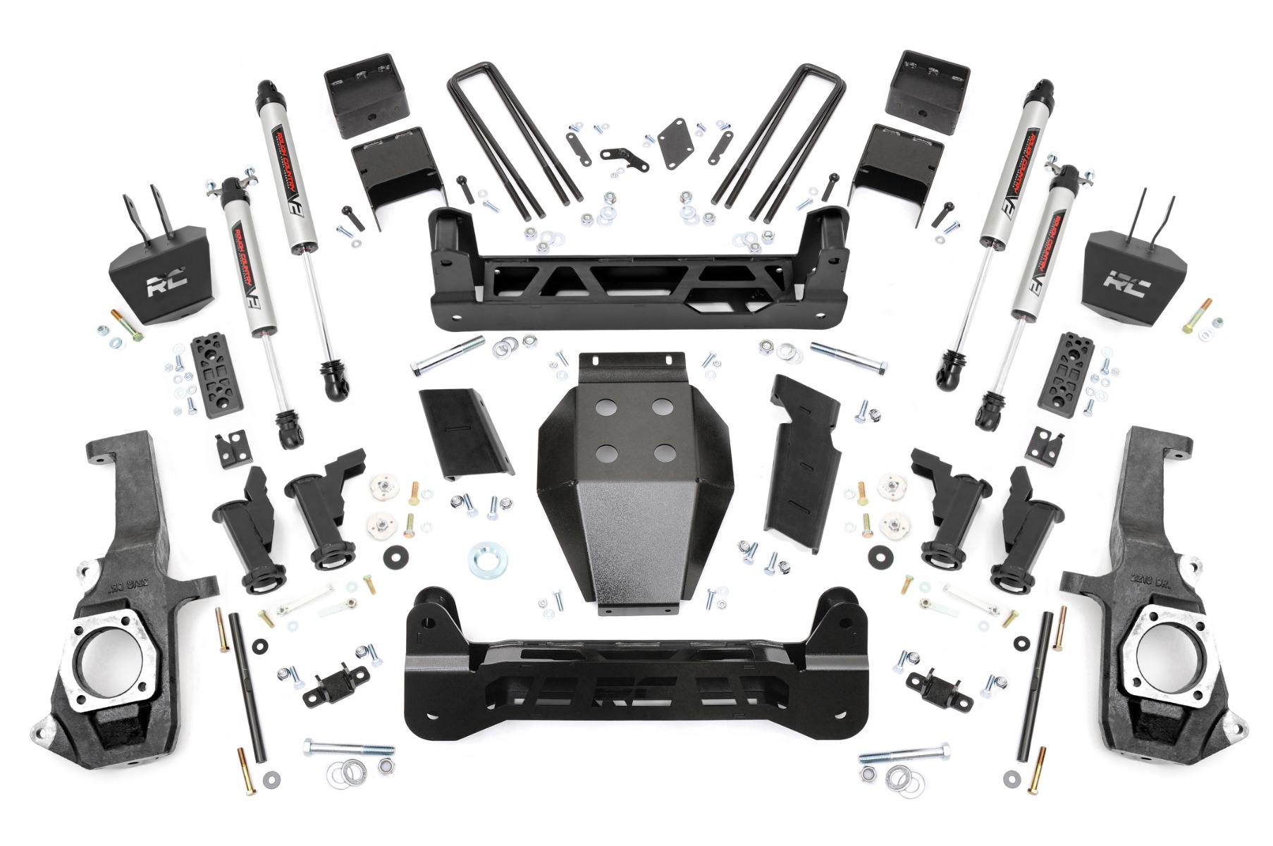 10470 - Rough Country 7.5 Inch Lift Kit - Fits Torsion Drop V2 - Fits Chevrolet/GMC 2500HD/3500HD 2011-2019