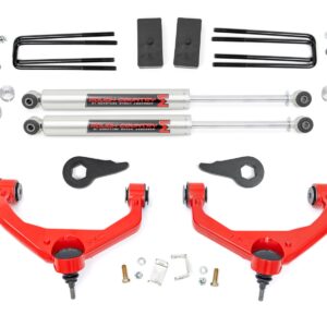 97540RED - Rough Country 3.5 Inch Lift Kit - Fits M1 w/ Overloads - Fits Chevrolet/GMC 2500HD/3500HD 2011-2019