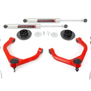 31240RED - Rough Country 3 Inch Lift Kit - Fits M1 Struts/M1 Dodge/Ram 1500 4WD 2012-2018 & Classic
