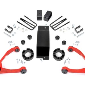 18901RED - Rough Country 3.5 Inch Lift Kit - Fits Mag-ride Alu/Cast Steel - Fits GMC Sierra 1500 Denali 2014-2016