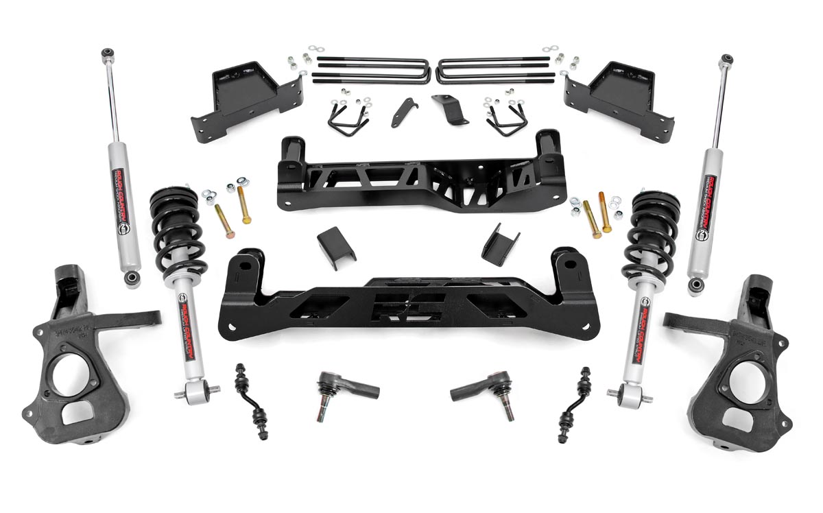 18734 - Rough Country 7 Inch Lift Kit - Fits Alu/Stamp Steel N3 Strut - Fits Chevrolet/GMC 1500 2014-2018 & Classic