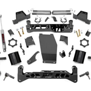 22832 - Rough Country 7 Inch Lift Kit - Fits Cast Steel Chevrolet/GMC 1500 4WD 2014-2018 & Classic