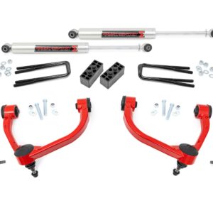 54540RED - Rough Country 3 Inch Lift Kit - Fits M1 Struts Ford F-150 4WD 2014-2020