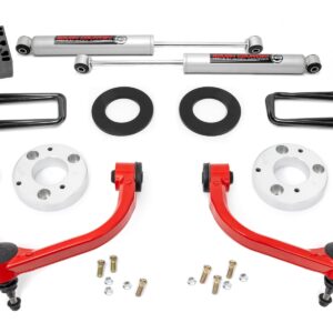 51014RED - Rough Country 3 Inch Lift Kit - Fits Ford F-150 4WD 2014-2020
