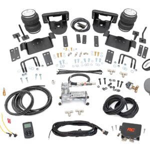 10017WC - Rough Country Air Spring Kit w/compressor - Fits Wireless Controller 0-6" Lifts - Fits Ford F-150 2015-20