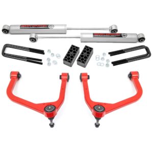 29532RED - Rough Country 3.5 Inch Lift Kit - Fits N3 Struts Chevrolet Silverado 1500 2WD/4WD 2019-2026 & Classic