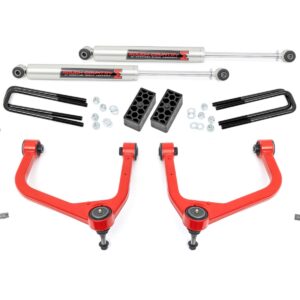 22640RED - Rough Country 3.5 Inch Lift Kit - Fits M1 Struts/M1 GMC Sierra 1500 2WD/4WD 2019-2026 & Classic
