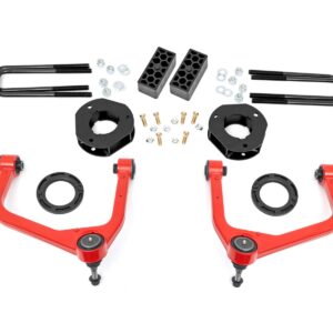 29531RED - Rough Country 3.5 Inch Lift Kit - Fits Chevrolet Silverado 1500 2WD/4WD 2019-2026 & Classic