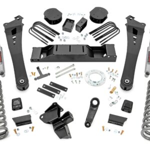 30930 - Rough Country 5 Inch Lift Kit - Fits DRW OE Rear Air - Fits Dodge/Ram 3500 4WD 2020-2024