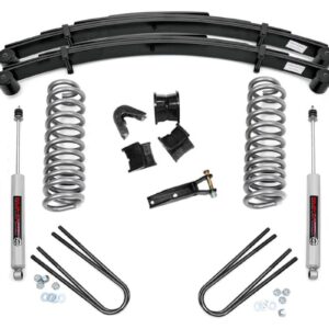 500-70-76.20 - Rough Country 4 Inch Lift Kit - Fits Rear Springs Ford F-100 4WD 201970-201976