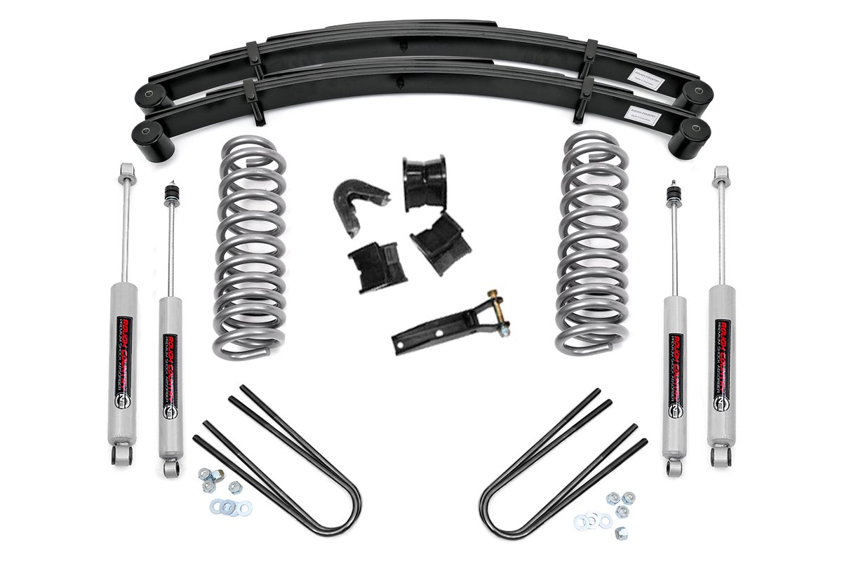 535.20 - Rough Country 4 Inch Lift Kit - Fits Rear Springs Ford Bronco 4WD 201978-201979