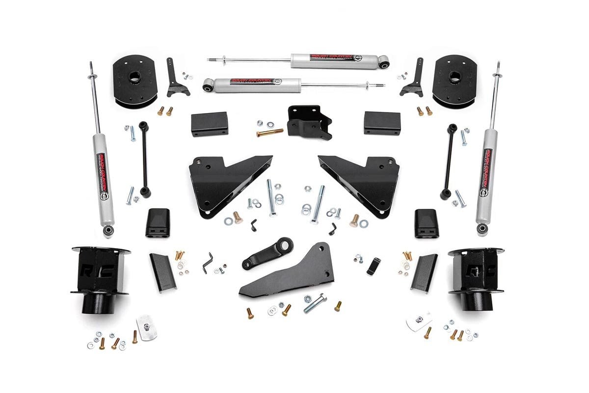 35720 - Rough Country 5 Inch Lift Kit - Fits FR Spacer Radius Arm Drop - Fits Dodge/Ram 2500 4WD 2014-2018