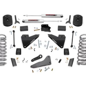 36520 - Rough Country 5 Inch Lift Kit - Fits FR Diesel Coil Radius Arm Drop - Fits Dodge/Ram 2500 4WD 2014-2018