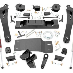 36040 - Rough Country 5 Inch Lift Kit - Fits Non-AISIN M1 - Fits Dodge/Ram 2500 4WD 2019-2024