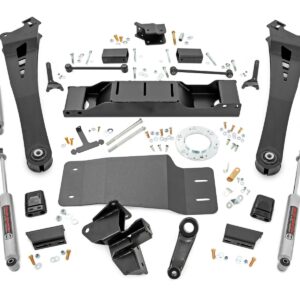38330 - Rough Country 5 Inch Lift Kit - Fits Dual Rate Coils Non-AISIN - Fits Dodge/Ram 2500 4WD 2019-2024