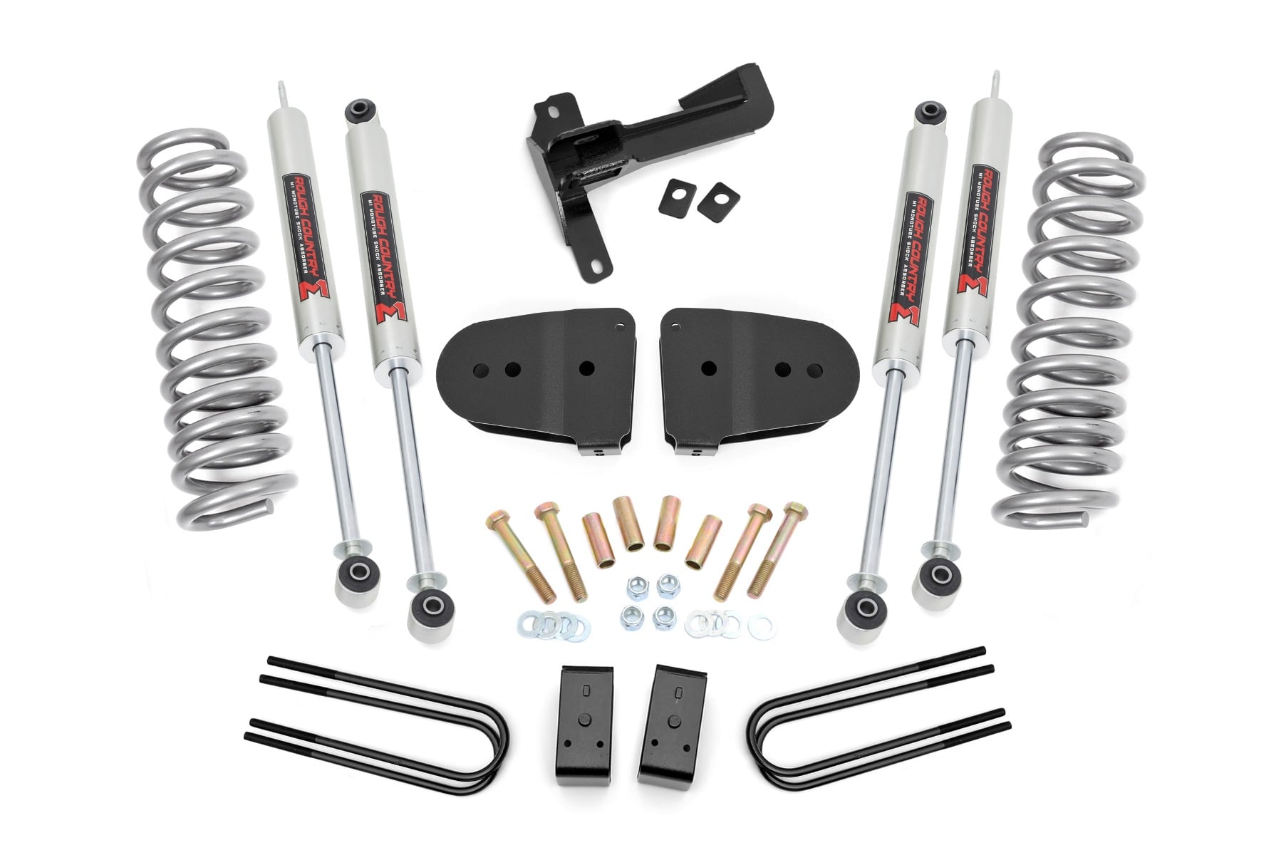 43640 - Rough Country 3 Inch Lift Kit - Fits M1 Front Diesel Coils - Fits Ford F-20260 Super Duty 4WD 2023-2024
