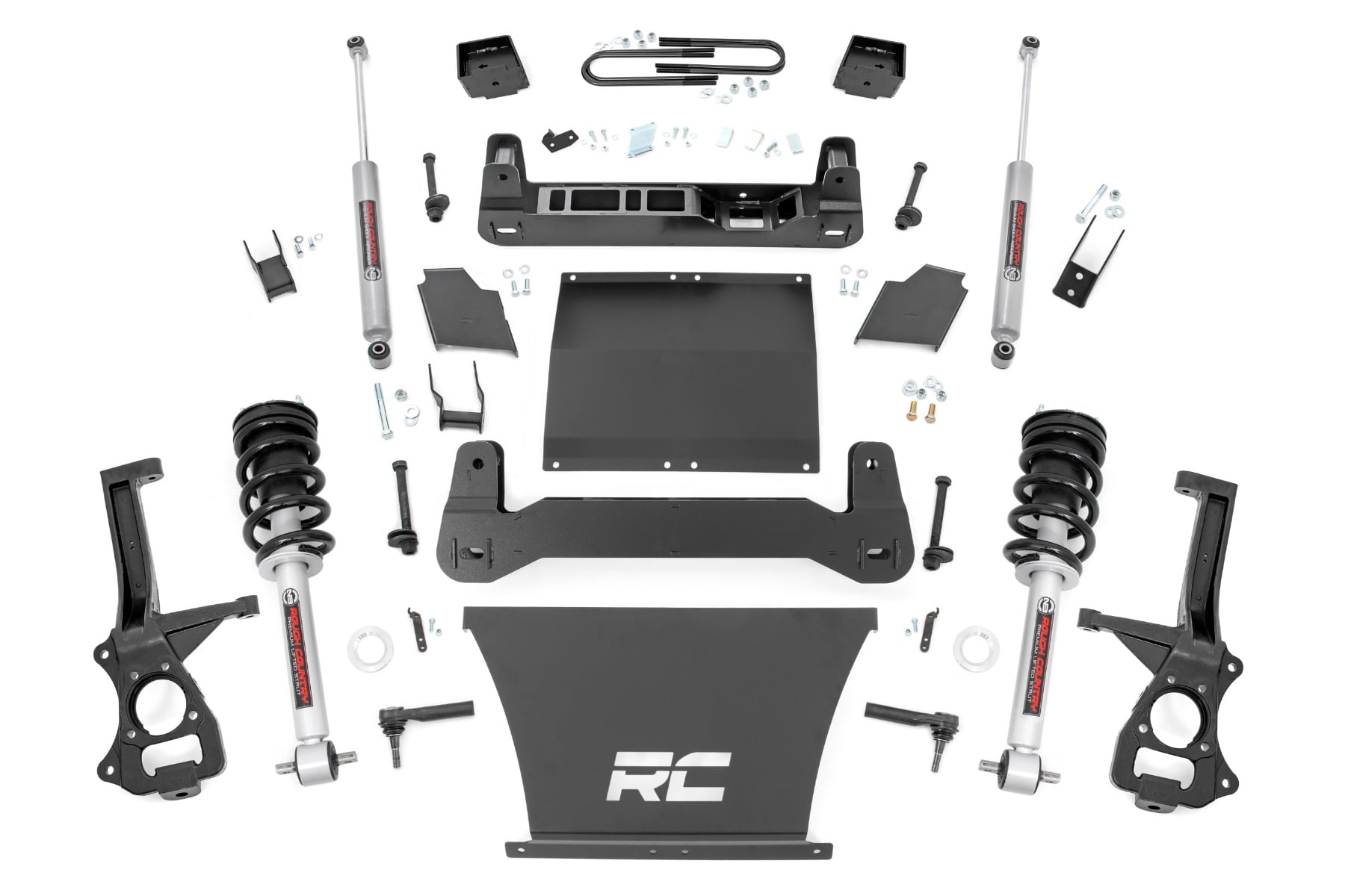 21631 - Rough Country 6 Inch Lift Kit - Fits Mono Leaf Rear N3 Struts - Fits Chevrolet Silverado 1500 2022-2024