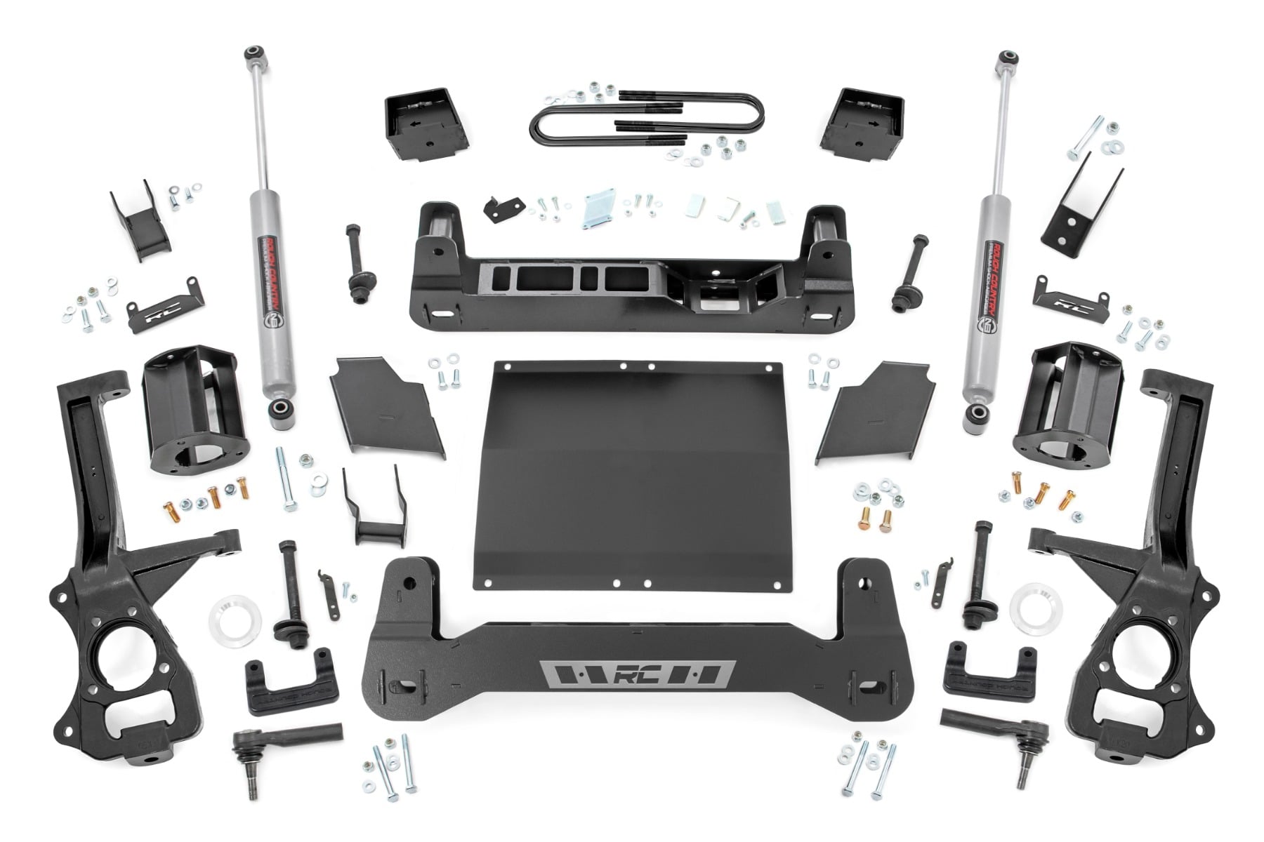 21630D_A - Rough Country 6 Inch Lift Kit - Fits Mono Leaf Rear Diesel - Fits Chevrolet Silverado 1500 4WD 2025