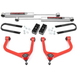 110431RED - Rough Country 3.5 Inch Lift Kit - Fits N3 Struts Chevrolet Silverado 1500 2WD/4WD 2025