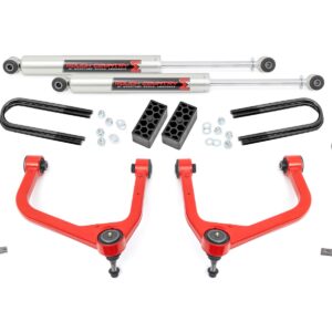 110440RED - Rough Country 3.5 Inch Lift Kit - Fits M1 Struts/M1 Chevrolet Silverado 1500 2WD/4WD 2025