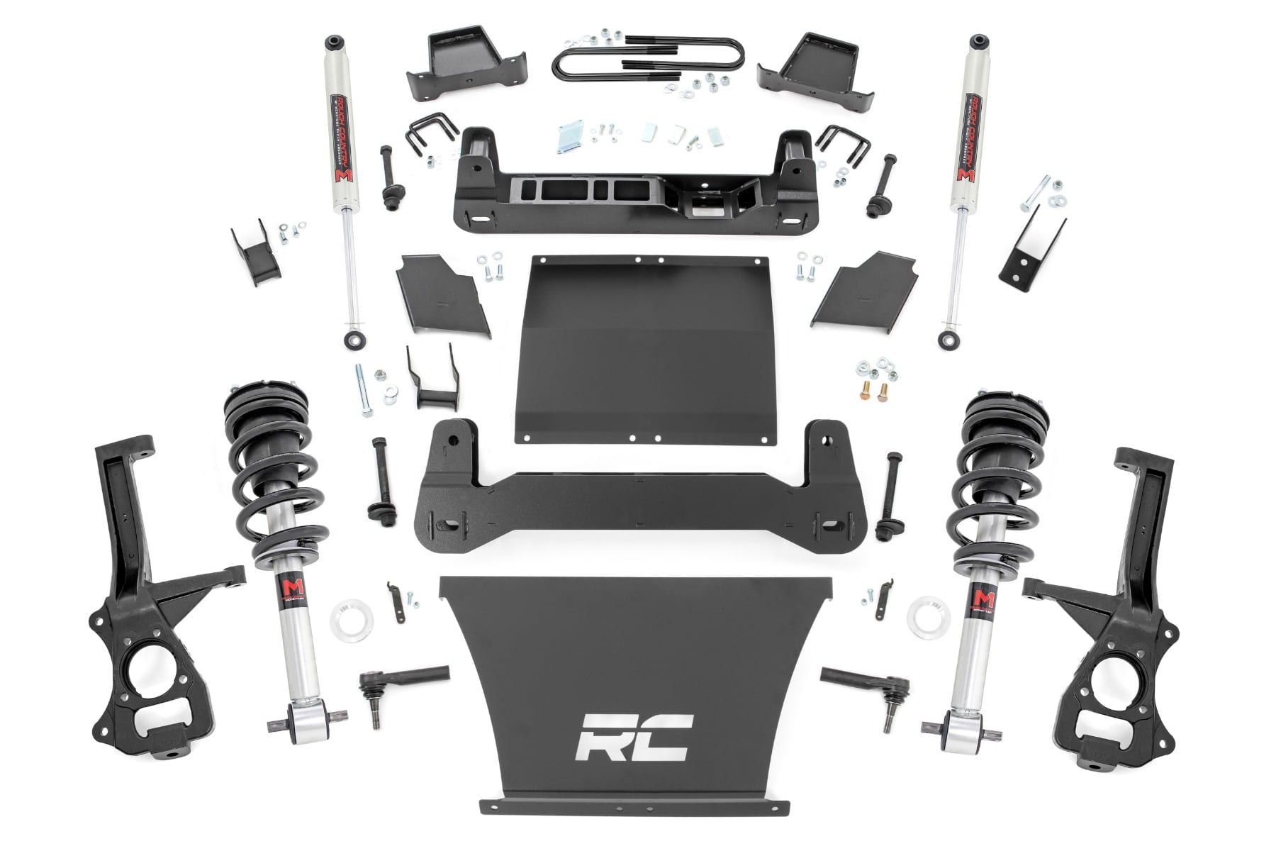 110040 - Rough Country 6 Inch Lift Kit - Fits M1 Struts/M1 Chevrolet Silverado 1500 4WD 2025