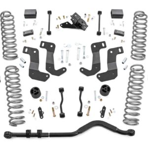 66870 - Rough Country 3.5 Inch Lift Kit - Fits C/A Drop Stage 1 - Fits V2 - Fits Jeep Wrangler Unlimited 2018-2023