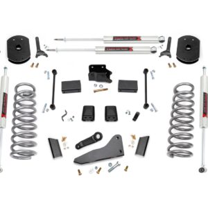 37340 - Rough Country 5 Inch Lift Kit - Fits FR Gas Coil Radius Arms - Fits M1 - Fits Dodge/Ram 2500 4WD 2014-2018