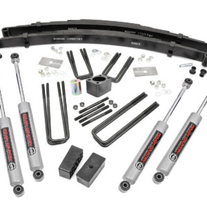 301.20 - Rough Country 4 Inch Lift Kit - Fits Rear Blocks Dodge W100 Truck/W200 Truck 4WD 201970-201974
