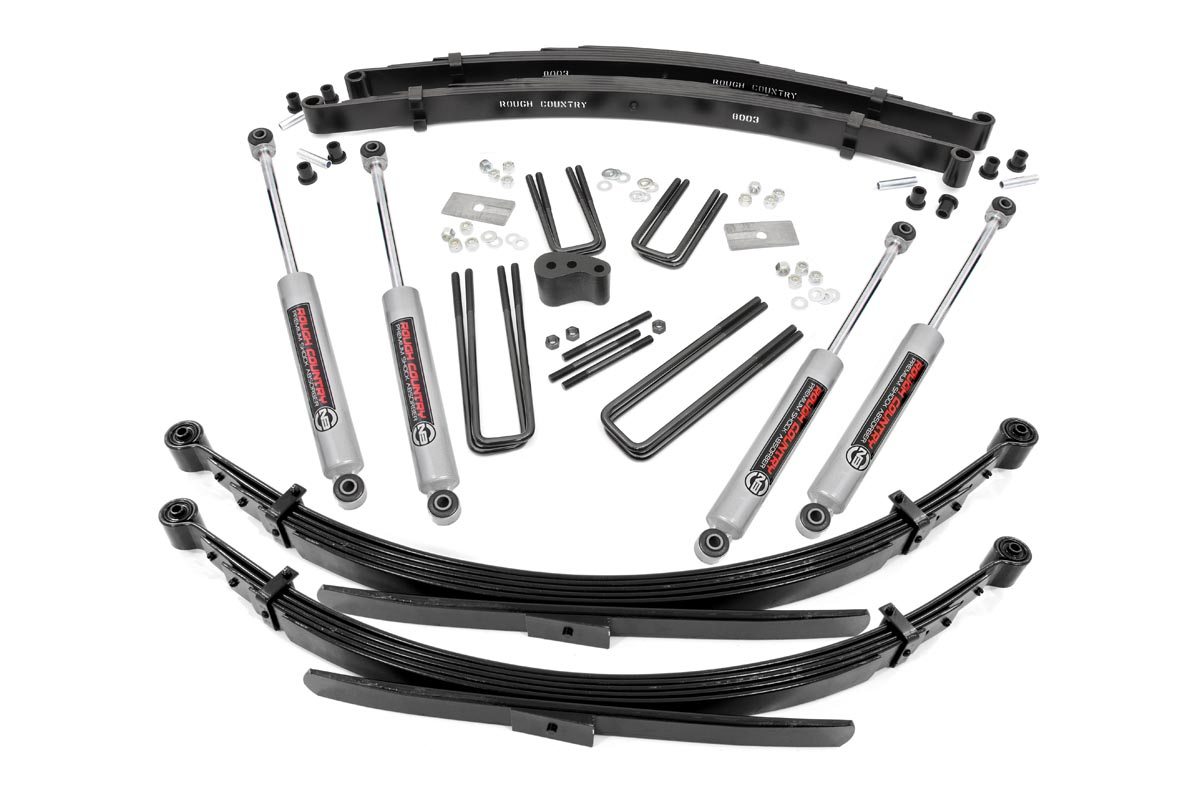 350.20 - Rough Country 4 Inch Lift Kit - Fits RR Springs Dodge/Plymouth Dodge/Ramcharger/Trailduster 74-77