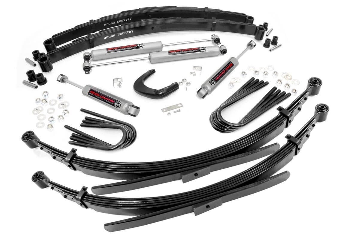 12630 - Rough Country 6 Inch Lift Kit - Fits 52 Inch Rear Springs Chevrolet/GMC C10/K10 Truck & SUV/K5 Blazer 73-76