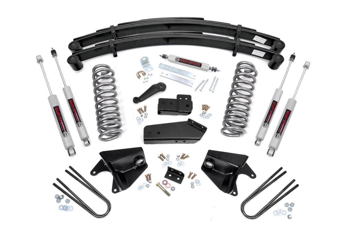 52030 - Rough Country 4 Inch Lift Kit - Fits Rear Springs Ford F-150 4WD 201980-201996