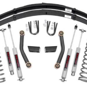 630XN2 - Rough Country 3 Inch Lift Kit - Fits Series II RR Springs - Fits Jeep Cherokee XJ 2WD/4WD 84-01