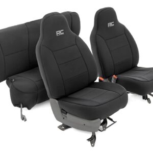 91021A - Rough Country Seat Covers - Fits Non Detach Headrest FR and Rear Jeep Cherokee XJ 84-96