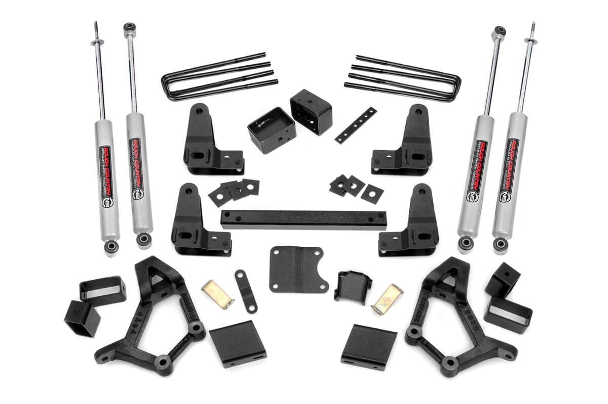 734.20 - Rough Country 4-5 Inch Lift Kit - Fits Toyota Truck Standard Cab 4WD 201989-201995